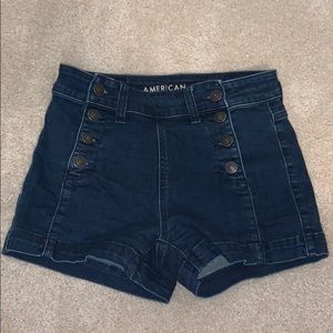 american eagle denim sailor shorts